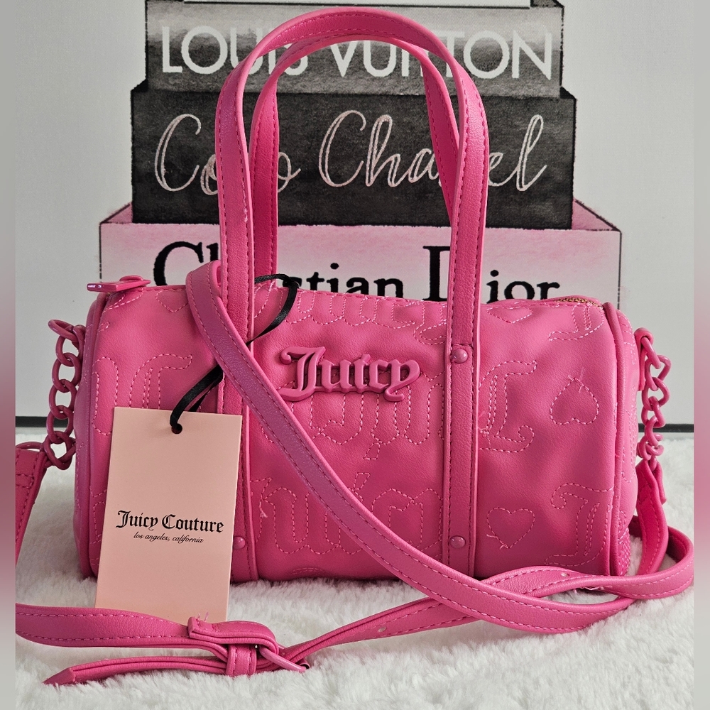 NWT Juicy Couture Pink Women's Bag Rosie Mini Barrel